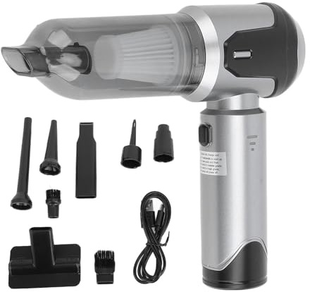 Cuifati Aspirateur à Main sans Fil, Aspirateur de Voiture sans Balais Haute Puissance, Aspirateur Portable Rechargeable 6000mah pour Voiture, Bureau et Maison