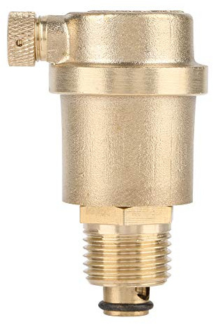 Automatic Air Vent Valve, G1/2 Brass DN15 Automatic Vent Valve for Solar Water Heater Pressure Relief Valve