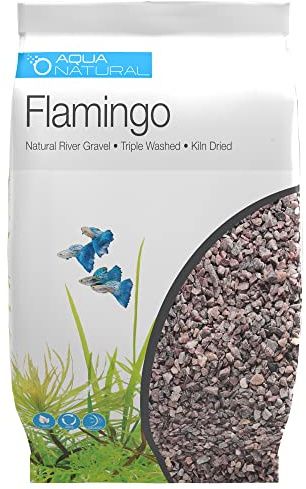 AquaNatural Flamingo 4,5 kg Ghiaia substrato per aquascaping, acquari, vivari e terrari 4-6 mm