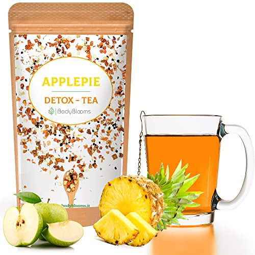 Tisana Drenante E Dimagrante Bodyblooms® Gusto Ananas| Tisane Regalo | Tisane Drenanti E Dimagranti Donna/uomo | Infuso sgonfiante| te sfuso e detox tea | Tisana Depurativa Da 100g Con Frutta A Pezzi