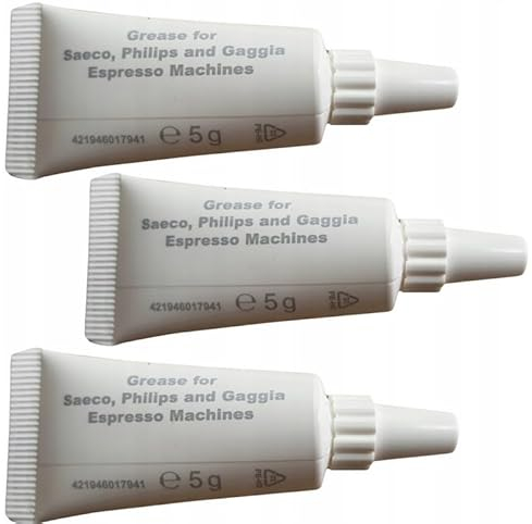 3x Konservierungs-Schmiermittel für Kaffeemaschinen kompatibel mit Saeco Philips Incanto PicoBaristo Odea Talea Syntia xSmall Exprelia Minuto Xelsis Moltio LatteGo