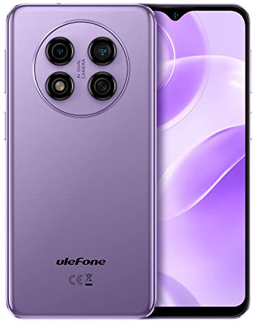 Ulefone NOTE 15 Mobile Phone Unlocked, 3-Card Slot, Quad Core 5GB+32GB, DUAL SIM-Free Android 12 Smartphone, 6.22'' HD+ Screen, 8MP+5MP Camera, 4000mAh Battery, Face Unlock GPS Purple