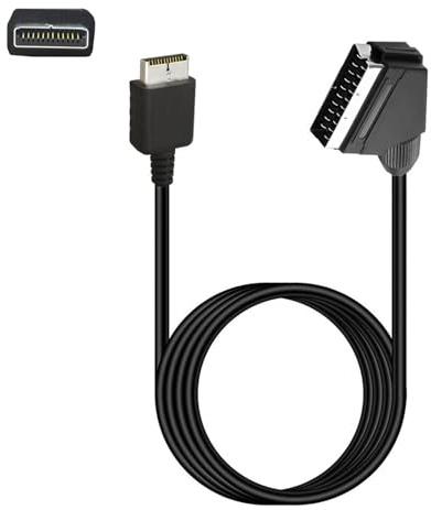 Geavonyg Cavo SCART RGB da 5 9 Piedi per Sistemi 1 2 3 Miglioramento qualità Video Accessorio Giochi Cavo Scart Televisori più Vecchi