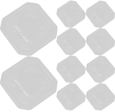 TEHAUX Platillos Cuadrados de Plástico para Plantas Suculentas y Bonsáis, Bandejas Recolectoras de Agua Impermeables, 50 Piezas para Uso Interior y Exterior