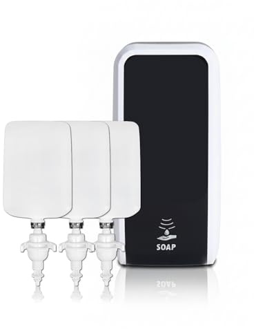 Blanc HYGIENIC Set Cosmos Sensor Schaumseifenspender + 3x1 L Schwarz-Weiß