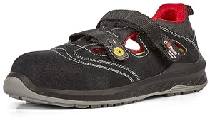 U-Power Scandy, scarpe antinfortunistiche basse, leggere e comode U-Power della linea Red Industry, con tomaia in Morbida pelle nabuk naturale bottalato, puntale AirToe Composite
