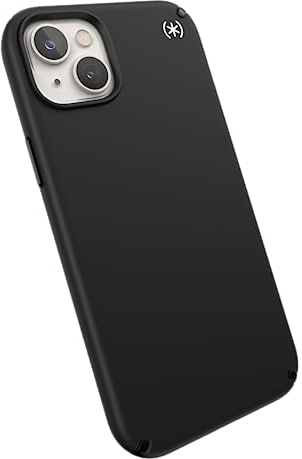 Speck Presidio2 Pro + MagSafe - iPhone 14 Plus Hülle mit Microban-Beschichtung (Schwarz/Schwarz/Weiß)