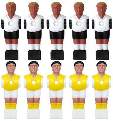VANZACK 10stücke Fußballspielerfiguren Aus Harz Für Tischfußballmaschine Ersatzfußballspieler Tischfußballsportlerpuppen Als Zubehör Für Tischfußballspielzeug Leicht Und Standardgröße Für