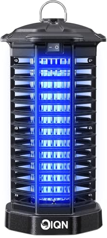 Bug Zapper Outdoor, Plug in Electric Mosquito Fly Zapper w/ 15W Light & 4200V Grid & on/Off Switch, Mosquito Traps & Killer for Indoor, Kitchen, Patio, Backyard and More (Black)