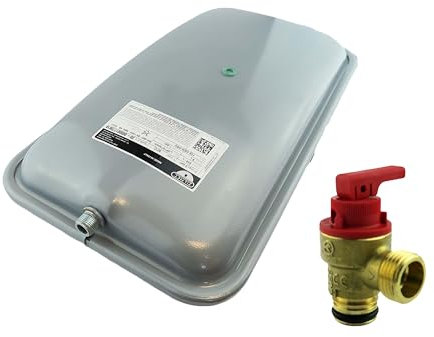 HTS - Glowworm Boiler Expansion Vessel (8L) + Pressure Relief Valve (PRV) 0020020744 801666 178985