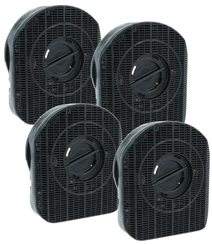vhbw 4x Filtres à charbon actif remplacement pour Airforce AFCONFFCA14, 708075, AIRFC51, AFFCA pour hotte aspirante