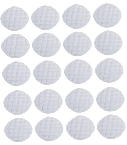 BAZEITFLOW Coussinet D'allaitement en Coton Biologique Lavable et Réutilisable, 16 Pièces, Anti-fuites et Doux pour Peau Sensible, Après L'accouchement