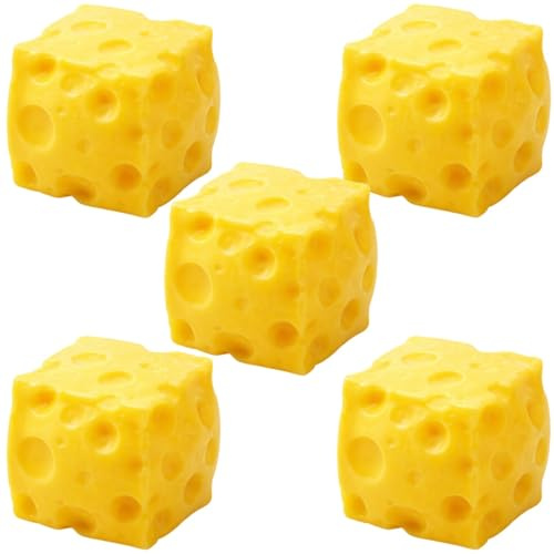 Ost-Squishys, Squishy Ost, Mysig Ostleksak, Gul Ostformad Tryckleksak för Vuxna, På Kontoret, Hemma och På Resor Söt mochi1 Sensorisk Leksaken för Män Kvinnor Barn