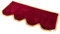 Piano Cover, Anti-dust Decorated Piano Keyboard Protector with Fastener Tape for 61/88 Keys Electronic Piano (88 Key Oversized-Burgundy)