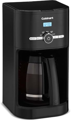 Cuisinart Classic 12-Cup Programmable Coffeemaker, Black, DCC-1120BKNAS