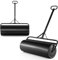 COSTWAY Rasenwalze Metall 63 L, Handwalze mit Griff, Gartenwalze Ø 30CM, befüllbar mit Wasser/Sand, Schwerlasttrommel Graswalze, Trommel Rasenroller für Ebenen Rasen, Garten, Park, Schwarz