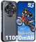 OUKITEL WP35 Pro Rugged Phone 5G - 512GB+36GB（12+24 Android 14 Rugged Phone, 11000mAh 6.6 FHD+Display 64MP+32MP+8MP Night Vision Camera, Waterproof Dual Sim NFC GPS OTG, IP68/IP69K, Black
