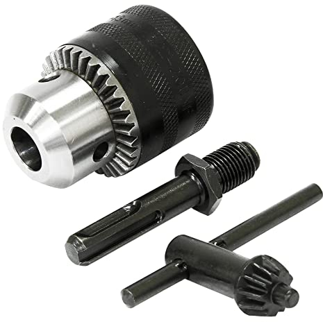 Rolson 48230 3 pc Drill Chuck SDS Adaptor and Key