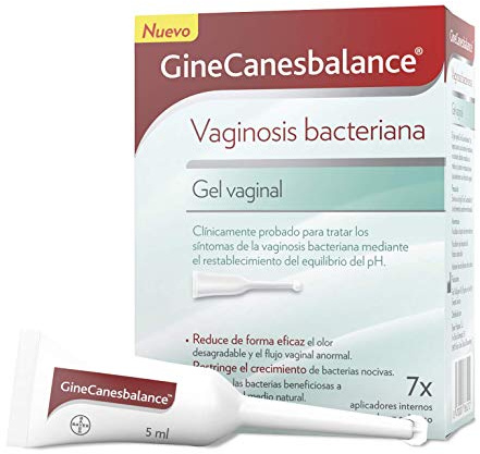 GINE-CANESTEN Canesbalance Vaginosis Bacteriana, Gel Vaginal, una Ayuda contra los Síntomas de la Vaginosis Bacteriana, 7 Tubos