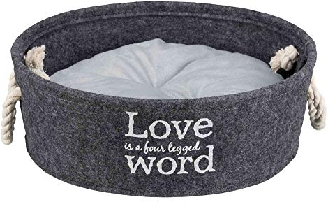 Trixie 38395 Korb Lian, ø 37 cm, anthrazit, XS