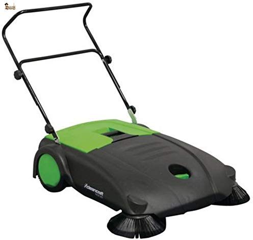 BricoLoco Barredora manual para barrer jardín, hojas, patios, paseos. Exterior o interior. Mecánica. Comodidad frente a escobas o cepillos. Fabricado en Alemania. Multidireccional.