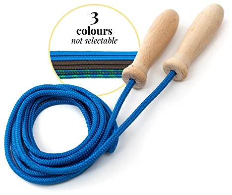 tuuli Accessories Cuerda de Saltar con Mango de Madera Jump Rope 230 cm