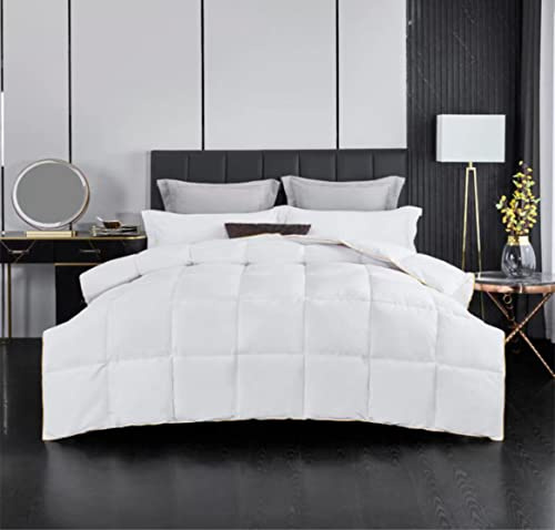 Groundlevel White Goose Feather and Down Duvet with 100% Down Proof Fabric Cover (10.5 Tog, Double)