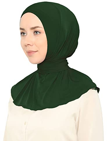 Ready To Go Instant Hijab for Ladies Girls Women With Tie Back Buttons Premium Quality Jersey Scarf