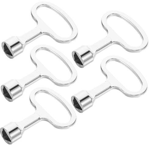 NULYLU 5pezzi Chiave Per Contatori Elettrici Chiavi Per Sfiato Radiatori e Lettura Contatori Leggera e Resistente Di Facile Da Trasportare e Utilizzare