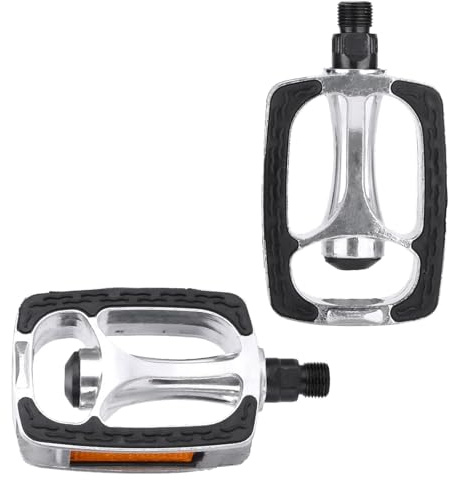 TIANLIN Pedales Bicicleta Plataforma MTB - Antideslizantes de Aluminio con Reflejante, Diseño Seguro para Montaña y Uso Urbano