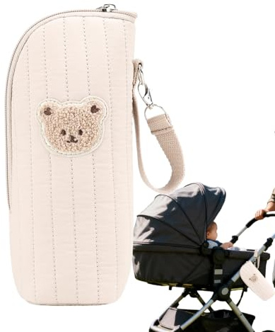 Borsa per l'allattamento del neonato - Organizer per il latte da 8,66 pollici, contenitore termico per allattamento, custodia da viaggio per biberon con design a orsetto | Borsa compatta per la