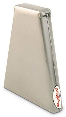 LP Latin Percussion ES-15 - Cencerro salsa con sujeción manual de acero cepillado