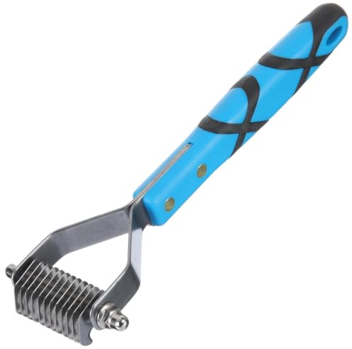 GROOM PROFESSIONAL Coat King Stripping Rake for Dogs - Deshedding Brush for Dogs - Undercoat Rake for Deshedding & Detangling - Hair Stripping - Suitable for Various Coat Types, Medium 12 Tooth
