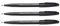 Pentel Sign Pen S 520, Felt Pens Pack of 3 Black
