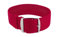 Minott Ersatzband Uhrenarmband Perlonband Durchzugsband Textilband 28691, Farbe:rot, Stegbreite:18mm, Schließe:Silbern