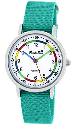 Pacific Time Mädchenuhr analog Quarz mit Textilarmband 865220