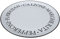 Premier Plato de pizza de porcelana negra Housewares, 30 x 30 x 2, blanco, 1 unidad