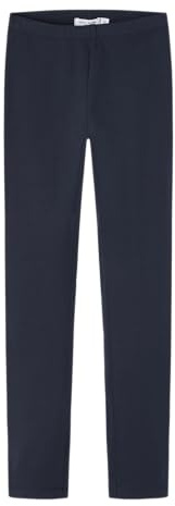 NAME IT Nkfdavina Solid Swe Legging BRU N Noos Leggings, Dark Sapphire, 134 para Niñas