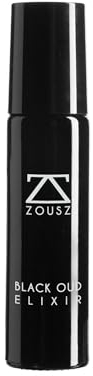 ZOUSZ Black Oud Elixir Parfümextrakt für Männer, holziges Oud-Parfümöl, langanhaltender Duft, vegan und tierversuchsfrei, Reisegröße, 10 ml Roll-On-Parfümöl für Männer.