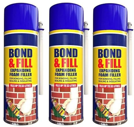 Carpet Adhesive Glue Spray Leather Foam Card Art Craft Fabric Strong Heavy Duty (3 X Expanding Foam 500ML)