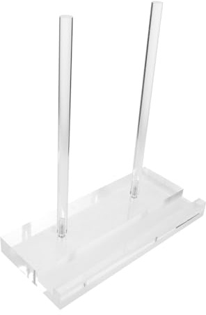 PERSELOSO Clear Acrylic Display Stand Multipurpose Plate Stand for Books Menus Photos Artwork Cookbooks Postcards