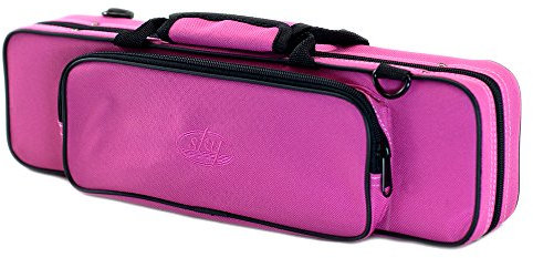 Sky C Flute Lightweight Case with Shoulder Strap (Bright Pink)