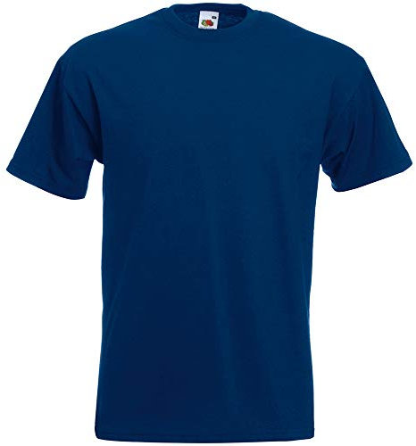 Fruit of the Loom Men's Super Premium Short Sleeve Crew Neck T-Shirt Navy S