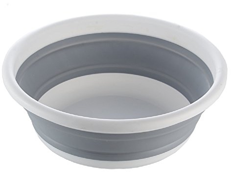 Tshome Bacinella multiuso, pieghevole, rotonda, per trasportare acqua in ambienti aperti, da viaggio, campeggio, escursioni, roulotte