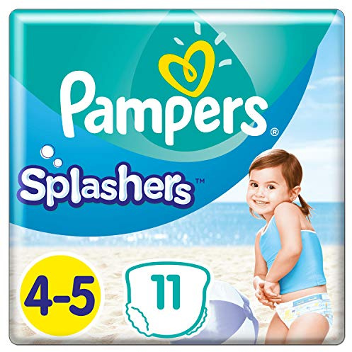 Pampers Splashers Disposable Swim Nappies Size 4-5 (9-15 kg) for Optimal Protection in The Water, 11 Nappies