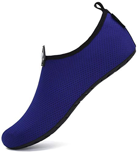 SAGUARO Agua Calcetines Hombre Escarpines Mujer Calzado de Agua para Playa o Piscinas Deportes Acuaticos,Azul,42/43