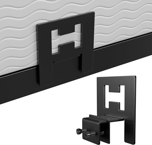 BetLight Unique 6 Pcs Black Metal Anti-Slip Mattress Gaskets, Keep Mattress Securely in Place