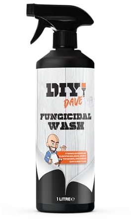 DIY Dave - Fungicidal Wash Spray | High Strength, Ready for Use Against Fungi, Mould, Moss and Algae on Brick, Stone, Patio, Paving, Tiles, Internal and External Walls & Surfaces - 1 Litre
