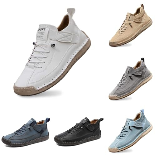 Generisch 2026 Montela Zapatos Mujer Zapatillas Ortopédicas Cómodas Zapatos de Cuero Indoloro Transpirables Impermeables Zapatos Para Correr Calzado Descalzo Zapatos Casuales Zapatos Deportivos