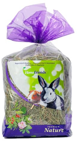 Home friends - Heno Natural para roedores Menta-escaramujo 500 gr